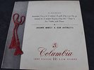 JOHANNA MARTZY  SCHUBERT SONATINA 3, A MAJOR SONATA  COLUMBIA B/G 33CX 1399
