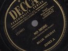 Orig BILLIE HOLIDAY No More/You Better Go Now 10'' 78 Decca Jazz Vocal