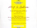 BEETHOVEN Cello Sonata in A 7 Variations MAINARDI ZECCHI DGG LPM-18353 GY3 Mono