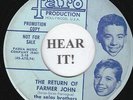 The Salas Brothers GARAGE 45 (Faro 619 PROMO) The Return Of Farmer John/Love VG+