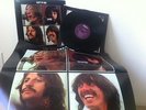 BEATLES LET IT BE PURPLE Capitol SW-11922 LABEL W/ POSTER