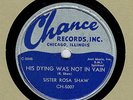 GOSPEL 78 : SISTER ROSA SHAW ON CHANCE CH-5007 IN E CONDITION