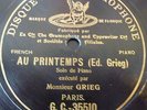 EDVARD GRIEG au printemps  / black  G&T G.C 35510