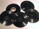 Eight EDISON DIAMOND DISCS: Saxophobia, 12th Street Rag, Margie, Trombone Laugh
