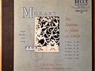 MOZART 6 SONATAS VIOLIN PIANO LILI KRAUSS SZYMON GOLDBERG DECCA 3LPS ED1 NM/EX