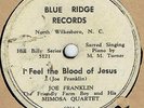 COUNTRY SACRED 78 : JOE FRANKLIN & MIMOSA QUARTET ON WHITE LABEL BLUE RIDGE 6011