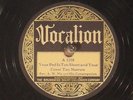 78 RPM  Rev. A. W. Nix and His Congregation, Vocalion 1159, EE-  Blues / Gospel