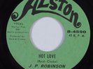 Funk/Crossover Soul 45 J.P. ROBINSON Hot Love ALSTON HEAR