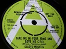 GLADYS KNIGHT & THE PIPS TAKE ME IN YOUR  ARMS AND... UK TAMLA DEMO TMG864 NM 7