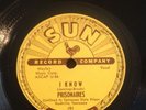 Sun 78 RPM Prisonaires 191 I Know / A Prisoners Prayer V+