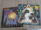 DEF LEPPARD PYROMANIA / HYSTERIA 1ST PRESS UK VINYL 2 LP LOT. AOR CLASSIC ROCK