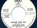 Geraldine Hunt RARE Northern Soul PROMO 45 ABC Winner Take All Lovers Only HEAR