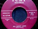 The Du Mauriers - All Night Long / Baby I Love You Fury 1011 VG++