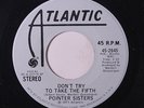 POINTER SISTERS: Don't Try To Take The Fifth / Mono 45 (dj) rare Soul