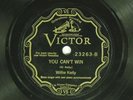 Willie Kelly (Roosevelt Sykes) Side Door Blues/You Can't Win 1931 Victor 23263