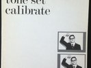 Tone Set Calibrate Rare Minimal Synth Arizona Private 1983 NM w/insert