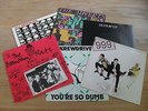SIX VARIOUS PUNK ROCK RECORDS 999 ADVERTS SPIZZLES YOU'RE SO DUMB
