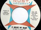 RENDEZVOUS 45 It Breaks My Heart / Tak A Break DOO WOP Original 1962 cc1070