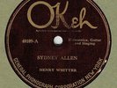 COUNTRY 78 : HENRY WHITTER ON OKEH 40109
