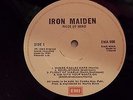 Iron Maiden - Rare Irish Press LP - Piece of  Mind -  Near Mint
