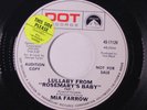 MIA FARROW: Lullaby From Rosemary's Baby 45 (dj, promo tag & rubber stamp ol) R