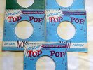 4 ORIGINAL TOP POP  SPECIAL RUSH COPY SLEEVES FOR EARLY 1960s DEMO , BEATLES