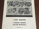 Vintage Wizard of Oz JUDY GARLAND Decca Album Record Insert RARE Estate find