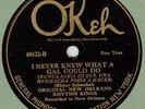 JAZZ 78 : ORIGINAL NEW ORLEANS RHYTHM KINGS ON OKEH 40422 IN E- CONDITION