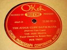 JAZZ HARRY RESER BAND The Judge Cliff Davis Blues/Chicken OKEH 40665