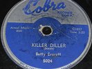 78RPM Blues Killer Diller / Ain't gonna cry Betty Everett on COBRA 1958 RARE V