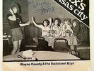 WAYNE COUNTY & BACKSTREET BOYS Max's Kansas City ORIGINAL US 7
