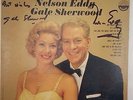 NELSON EDDY & GAYLE SHERWOOD * AUTOGRAPHED * SIGNED * VERY RARE * 33 RPM LP
