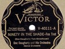 78 rpm Jazz – Doc Daugherty and His Orchestra Victor 40111 - Alcoholic Blues - E