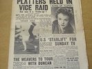 MELODY MAKER 1959 AUGUST 15 PLATTERS TOMMY STEELE WEAVERS FRANK SINATRA   +