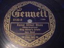KING OLIVER'S CREOLE JAZZ BAND  canal street blues, nm, pre-war 78  GENNETT 5133