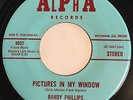  Garage Psych 45 RANDY PHILLIPS Pictures In My Window ALPHA NM