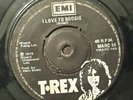 T REX RARE IRISH PRESS I LOVE TO BOOGIE BLACK LABEL MARC BOLAN