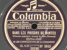 Edith Piaf Compagnons chanson Céline Prison Nantes 78 RPM 78 trs 25 cm 10' NM -