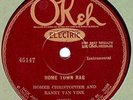 78rpm Country – Homer Christopher and Raney Van Vink – Okeh 45147 -Home Town Rag