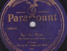 78 RPM Ma Rainey-Louis Armstrong PARAMOUNT 12252 See See Blues 1924*
