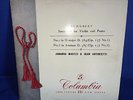 #33CX 1359 *B/G* JOHANNA MARTZY* SCHUBERT VIOLIN SONATINAS, OP 37, NOS.1 & 2* NM