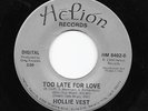 Modern Soul AOR 45 HOLLIE VEST Keeping Our Love Alive/Too Late For Love Helion