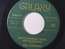rare Soul R&B 45 JOE JOHNSON rattlesnake baby GALAXY Hear