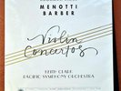 RR-45 Reference Recordings Ruggiero Ricci Menotti Barber  Clark Violin Concereto
