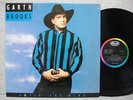 GARTH BROOKS ROPIN' THE WIND 1992 LP PICTURE & LYRIC W/INSERT NM Promo