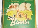 BAMBI - Walt Disney 1950 Durium italy disc box rare - cofanetto 6 dischi lusso