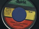 1432 MEDITATIONS-HOUSE OF PARLIAMENT-LEE PERRY-BLACK ARK-REGGAE 45 7