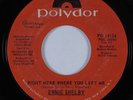 Crossover Soul 45 ERNIE SHELBY Right Here Where You Left Me POLYDOR HEAR
