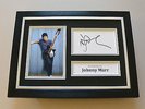 Johnny Marr Signed A4 Photo Framed The Smiths Autograph Display Memorabilia +COA