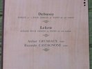 DEBUSSY / LEKEU - SONATAS for Violin & Piano GRUMIAUX CASTAGNONE Philips LP NM-